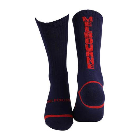 Melbourne Demons Full Terry Sport Crew Socks