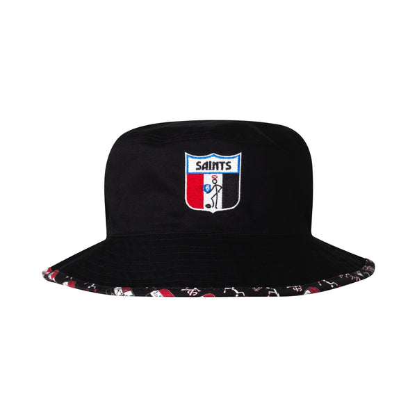 St Kilda Saints Kids Youths Logo Reversible Bucket Hat