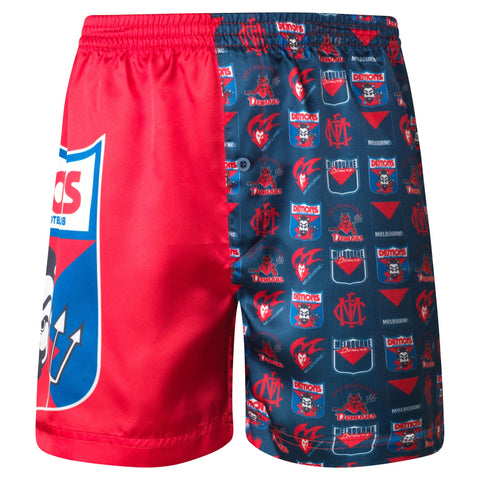 Melbourne Demons Youths Kids Satin Boxer Shorts