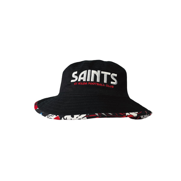 St Kilda Saints Boys Youths Tropical Bucket Hat