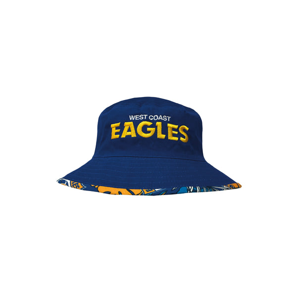 West Coast Eagles Boys Youths Tropical Bucket Hat