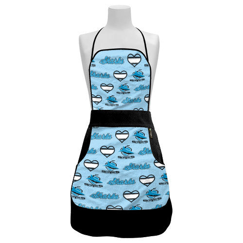 Cronulla Sharks NRL BBQ Ladies Retro Apron