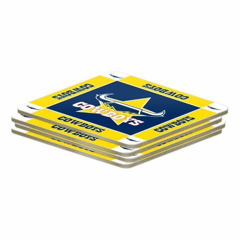 North Queensland Cowboys NRL Pack of 4 Coasters