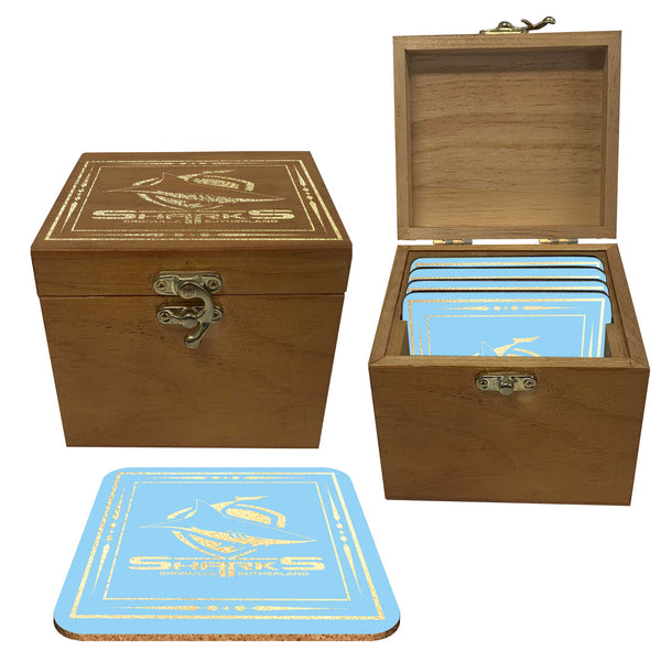 Cronulla Sharks NRL Set of 4 Cork Coasters in Box