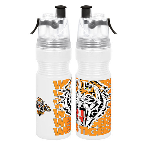 Wests Tigers NRL Misting Drink Bottle