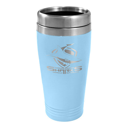 Cronulla Sharks NRL Stainless Steel Travel Mug