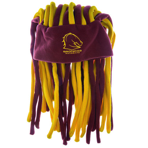 Brisbane Broncos Dreadlock Pez Beanie Fun Hat
