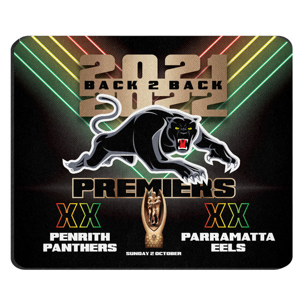 Penrith Panthers NRL 2022 Premiers Mouse Mat Pad PH1