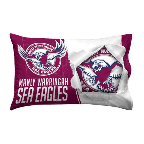 Manly Sea Eagles Pillow Case - Spectator Sports Online