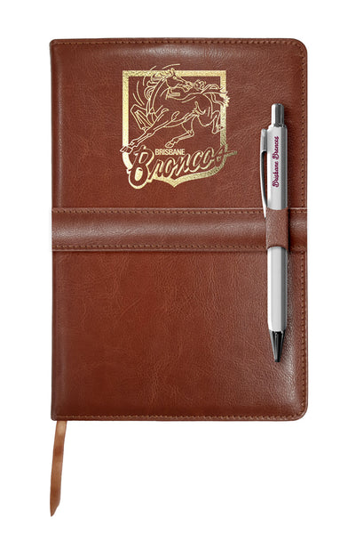 Brisbane Broncos NRL Heritage Notebook and Pen Gift Pack