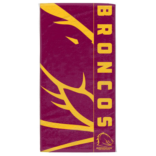 Brisbane Broncos Beach Bath Towel - Spectator Sports Online
