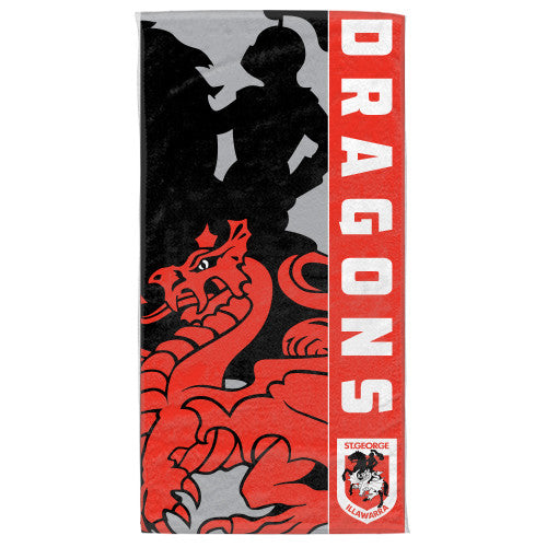 St George Dragons Beach Bath Towel - Spectator Sports Online