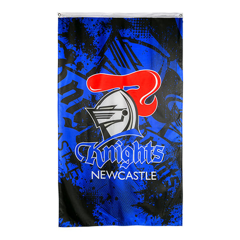 Newcastle Knights NRL Large Wall Cape Flag - Spectator Sports Online