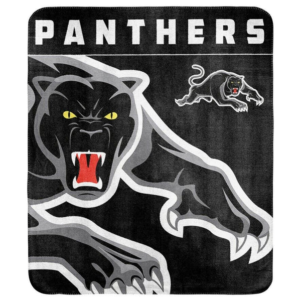 Penrith Panthers NRL Polar Fleece Throw Rug Blanket