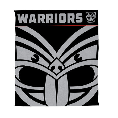 New Zealand Warriors NRL Polar Fleece Throw Rug Blanket