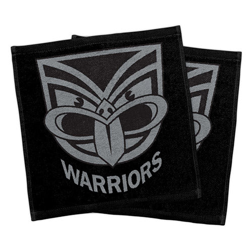 New Zealand Warriors Set Of 2 Face Washers