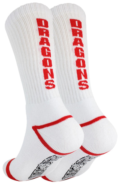St George Dragons NRL Full Terry Sport Crew Socks