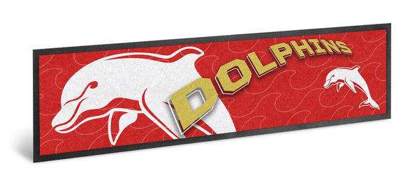 Redcliffe Dolphins NRL Logo Bar Runner
