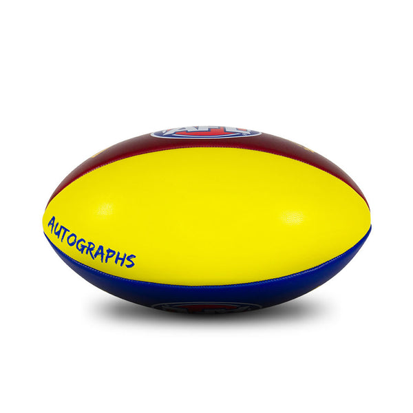 Brisbane Lions Sherrin Autograph Football size 3