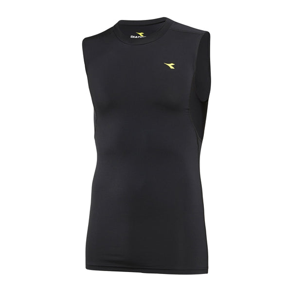 Diadora Compression Lite Mens Adults Skins Sleeveless Tank Muscle Black