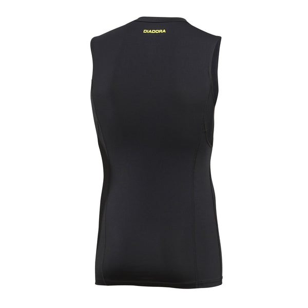 Diadora Compression Lite Mens Adults Skins Sleeveless Tank Muscle Black