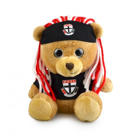 St Kilda Saints Plush Sparkle Fanatic Bear Novelty Toy